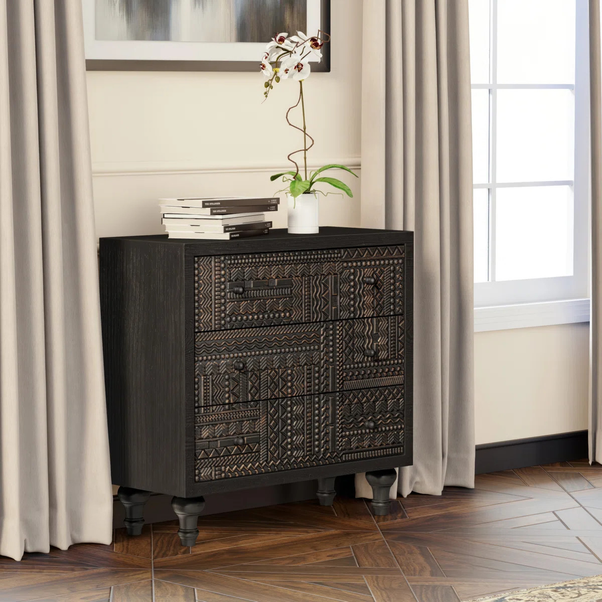 Vintage Farmhouse 3-Drawer Dresser | Wayfair North America