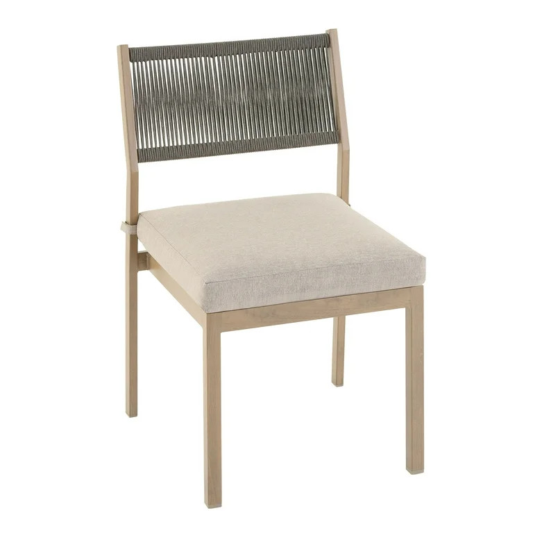 Better Homes & Gardens Tarren 6-Piece Steel Outdoor Dining Set with 4 Chairs, Bench, Table and Cu... | Walmart (US)