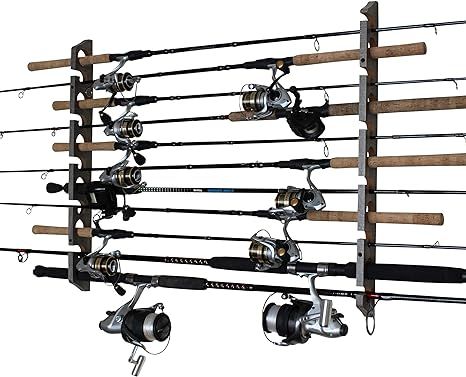 Rush Creek Creations Fishing Rod/Pole Storage Wall/Ceiling Rack | Amazon (US)
