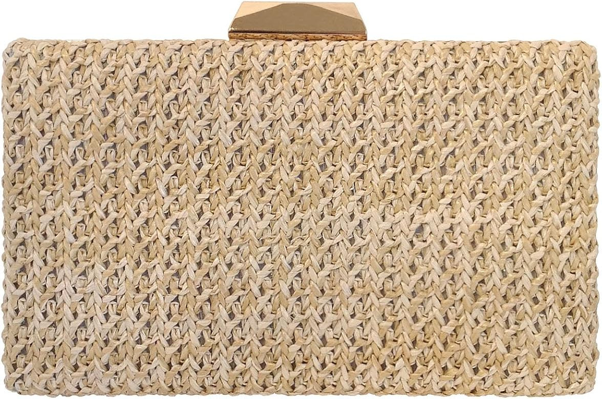 Natural Straw Box Clutch | Amazon (US)
