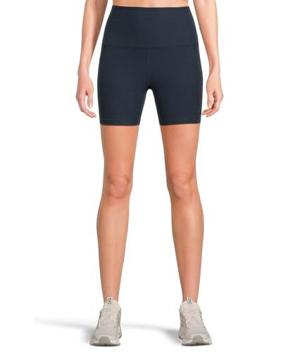 Beyond Yoga Spacedye Keep Pace 5" Pocket Shorts for Women - Polyester-Elastane Blend Construction Nocturnal Navy LG (US Women's 10-12) 5 | Amazon (US)