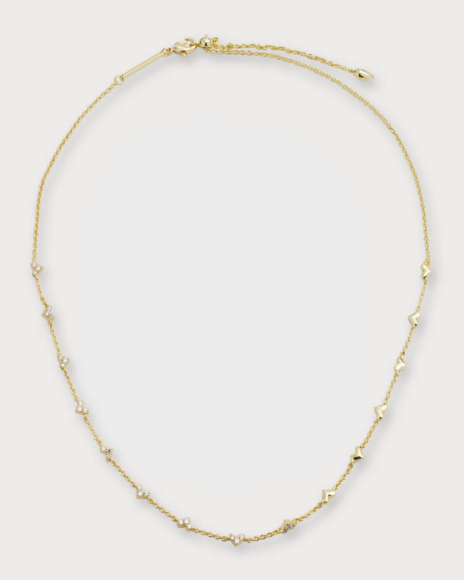 Kendra Scott Haven Crystal Heart Strand Necklace | Neiman Marcus