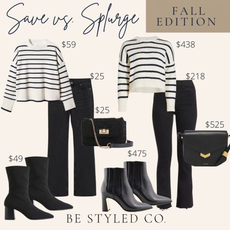 Save vs. splurge fall edition - casual fall outfit ideas 

#LTKfindsunder50 #LTKfindsunder100 #LTKSale
