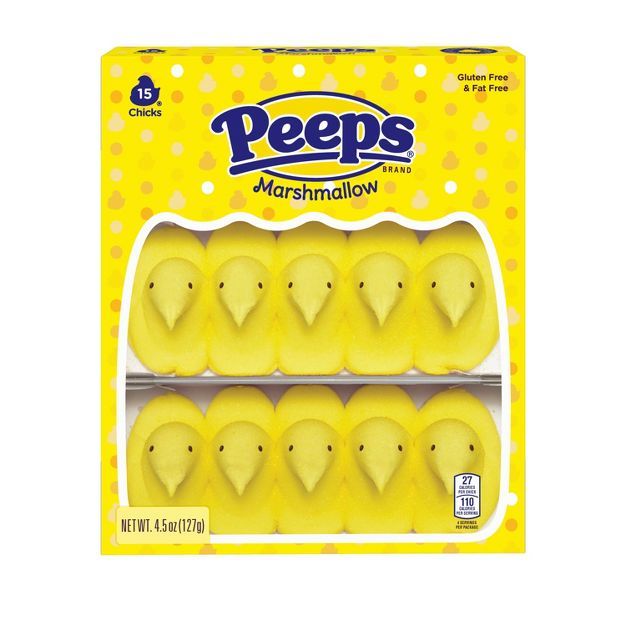Peeps Easter Marshmallow Yellow Chicks - 4.5oz/15ct | Target