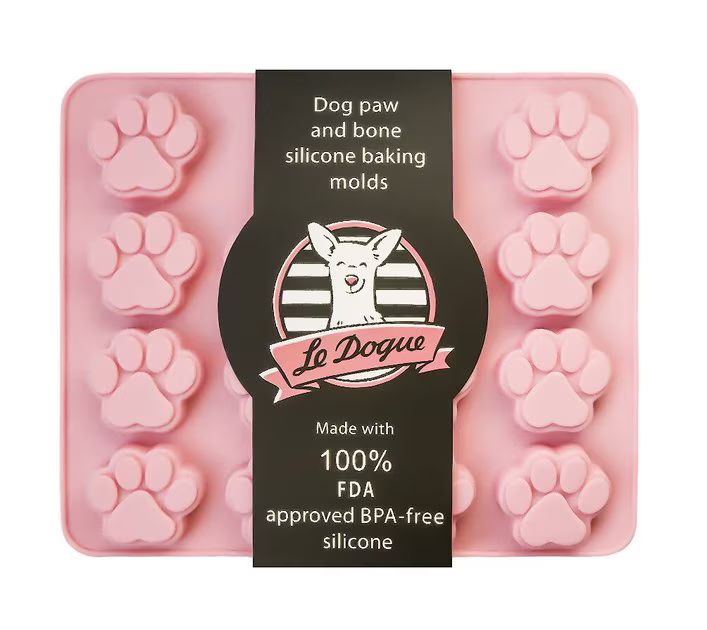 LE DOGUE Dog Paws & Bones Silicone Baking Molds with Recipe Booklet, 2-pack - Chewy.com | Chewy.com