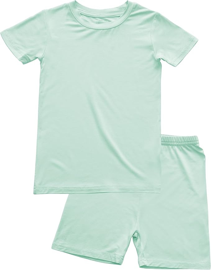 BABY 2T-10Y Toddler Kids Girls Boys Soft Comfy 2pcs Set Short Sleeve Shirts and Pants Sets | Amazon (US)