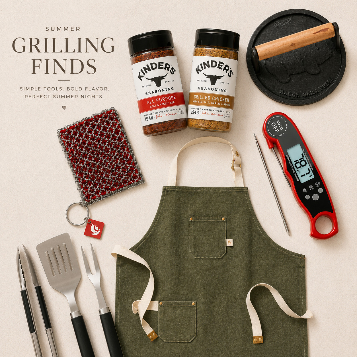Target’s grilling section is dangerously good this year 🔥

I fully convinced myself I needed new seasonings, cast iron tools, a meat thermometer, AND a cute apron for a summer cookout I haven’t even planned yet. 🤍 

 #LTKfoodie #LTKSeasonal #LTKMens