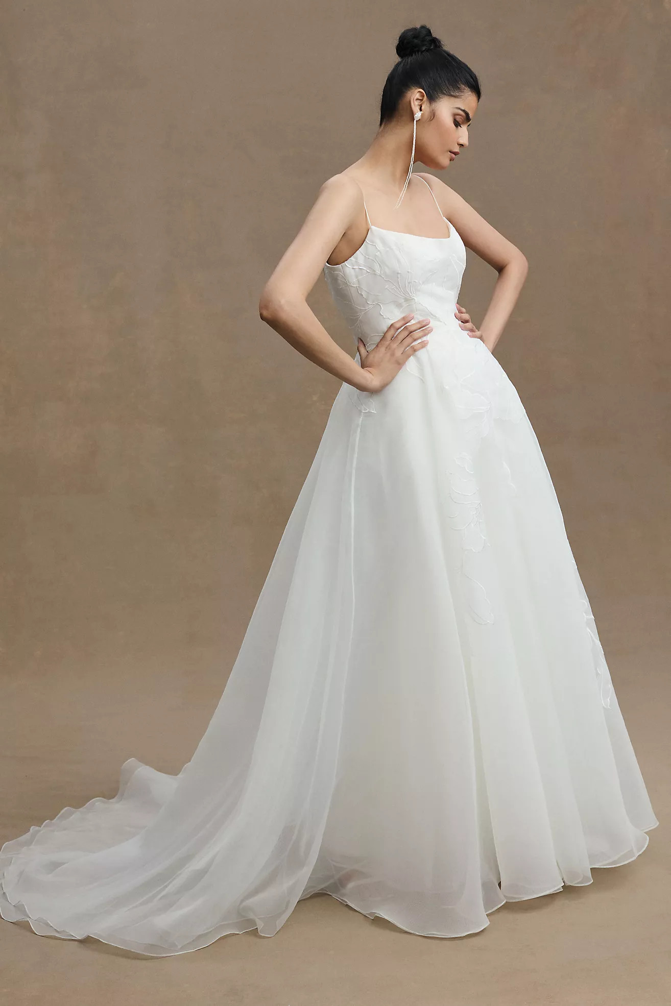 Jenny Yoo Abernathy Organza A-Line Ball Skirt Wedding Gown | Anthropologie (US)