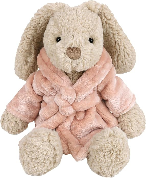 MON AMI Harlow Bathtime Bunny Plushie for Toddlers | 14 Inch Soft Bunny Stuffed Animal in Pink Ve... | Amazon (US)