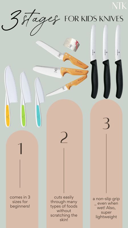 Three stages for kids knives! All from Amazon 🔪

#LTKkids #LTKunder50