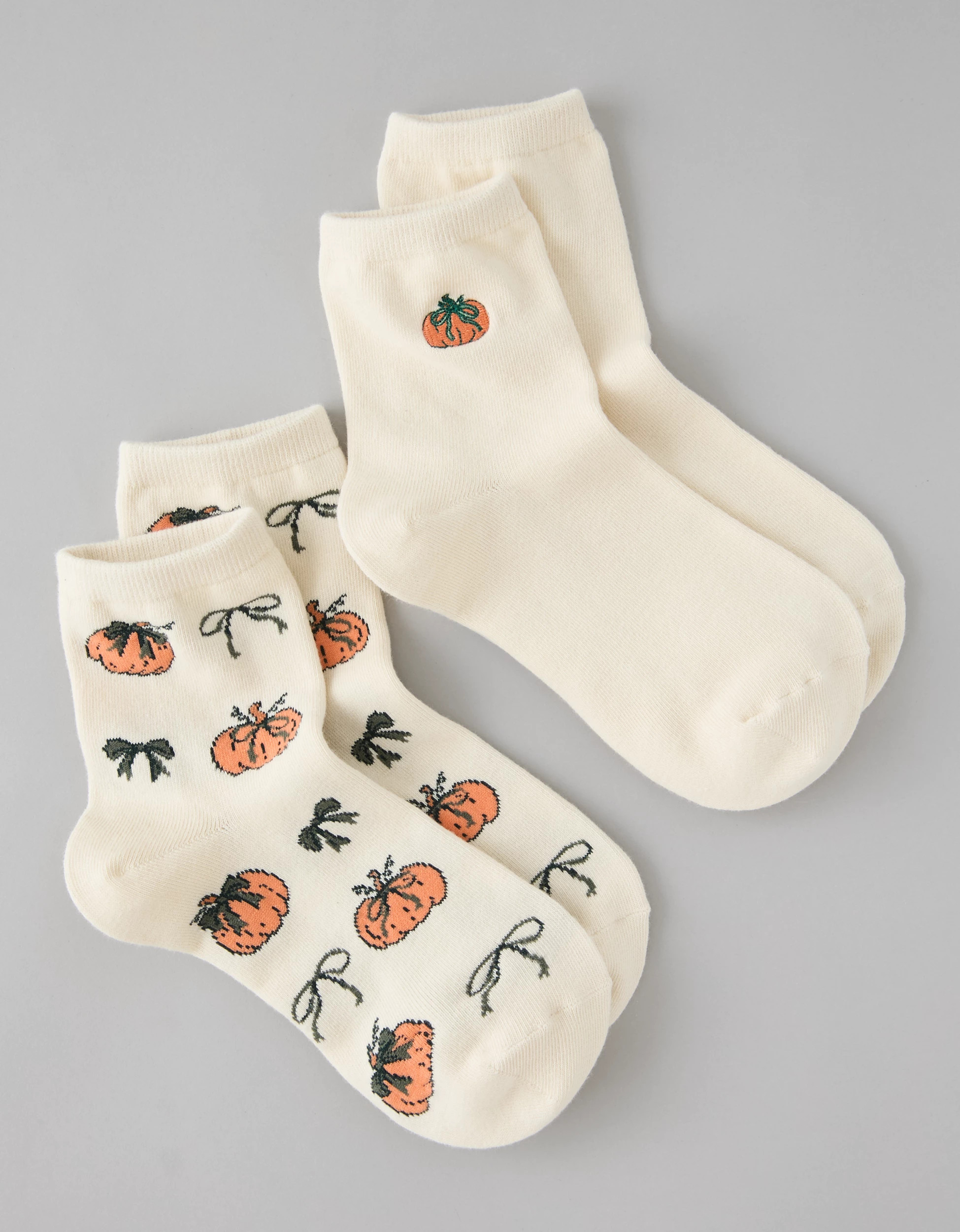 AE Halloween Cropped Crew Socks 2-Pack | American Eagle Outfitters (US & CA)