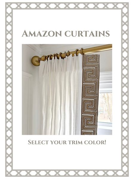 Beautiful customized pinch pleat curtains with Greek key trim from Amazon!  Choose the button “customize now” to choose size and trim.





Chad made, 

#LTKhome