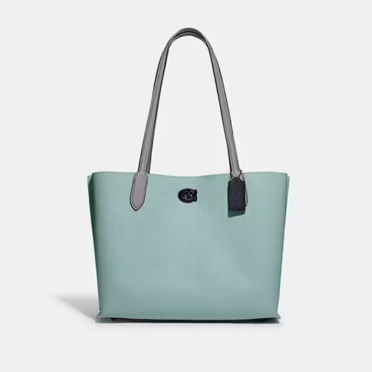 Willow Tote In Colorblock With Signature Canvas Interior | Coach (US)