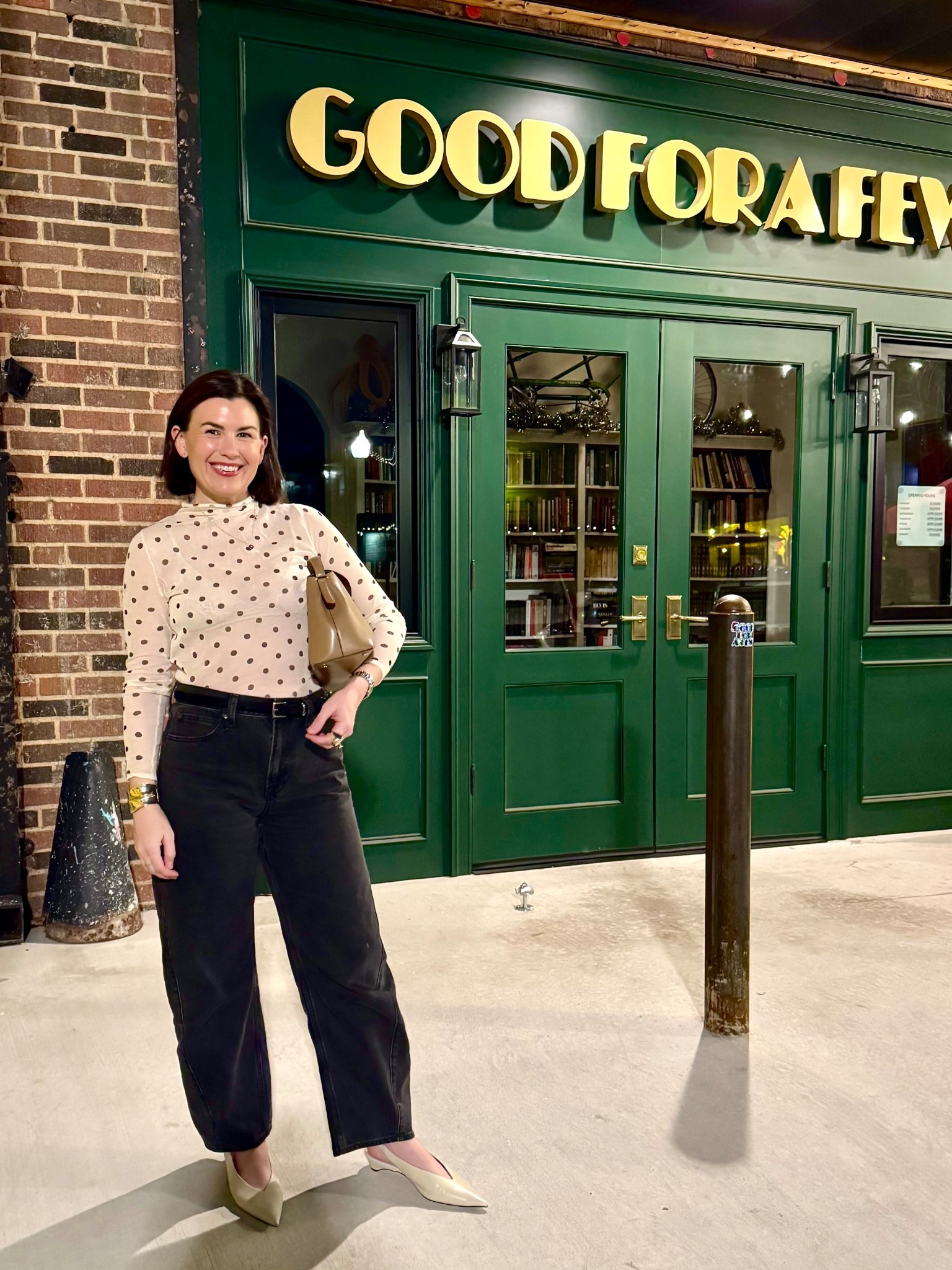 What I wore to dinner with girlfriends // top is Zara. 

#LTKSaleAlert #LTKootd