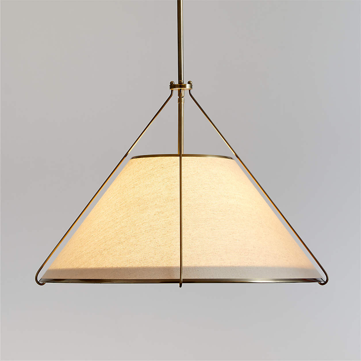Remi Natural Conical Pendant Light 24.7" + Reviews | Crate & Barrel | Crate & Barrel