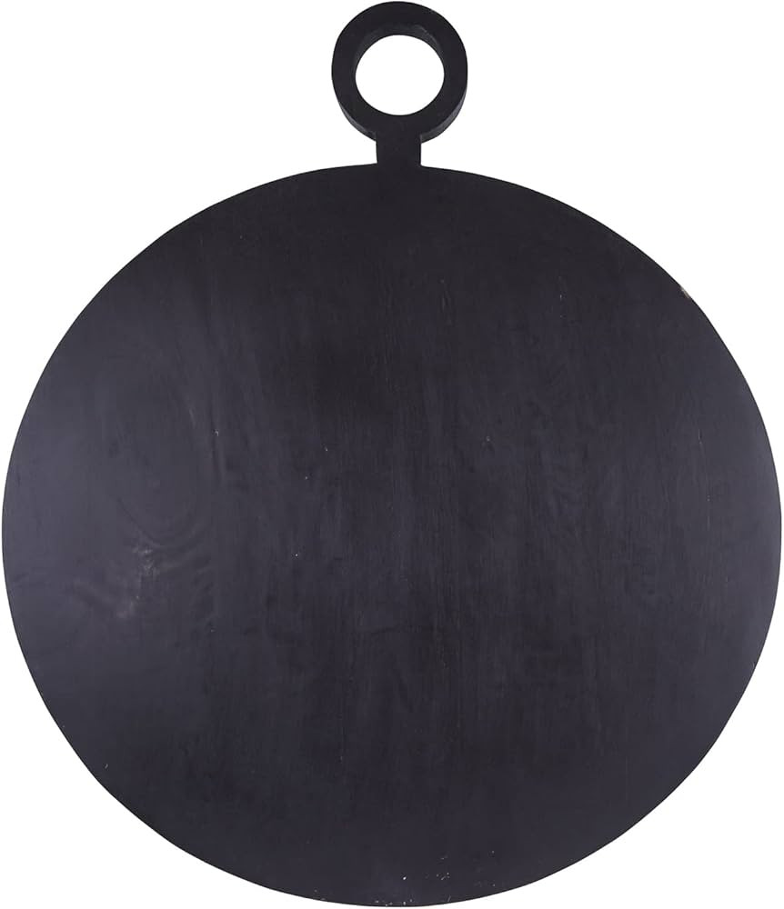 Santa Barbara Design Studio Table Sugar Round Mango Wood Charcuterie Board, 28-Inch Long, Black | Amazon (US)