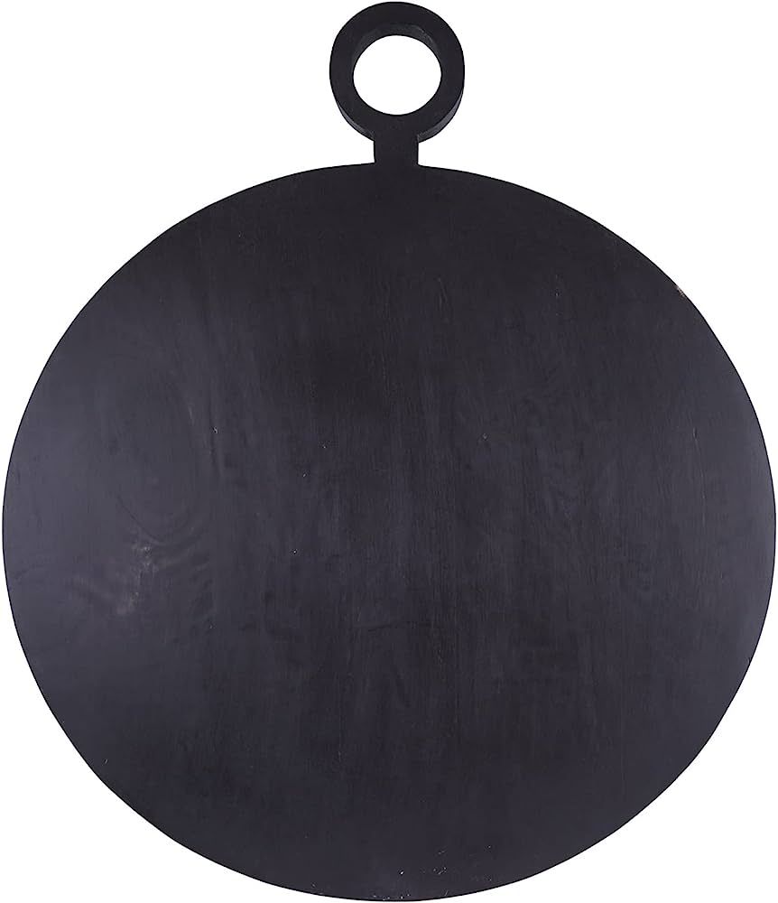 Santa Barbara Design Studio Table Sugar Round Mango Wood Charcuterie Board, 28-Inch Long, Black | Amazon (US)