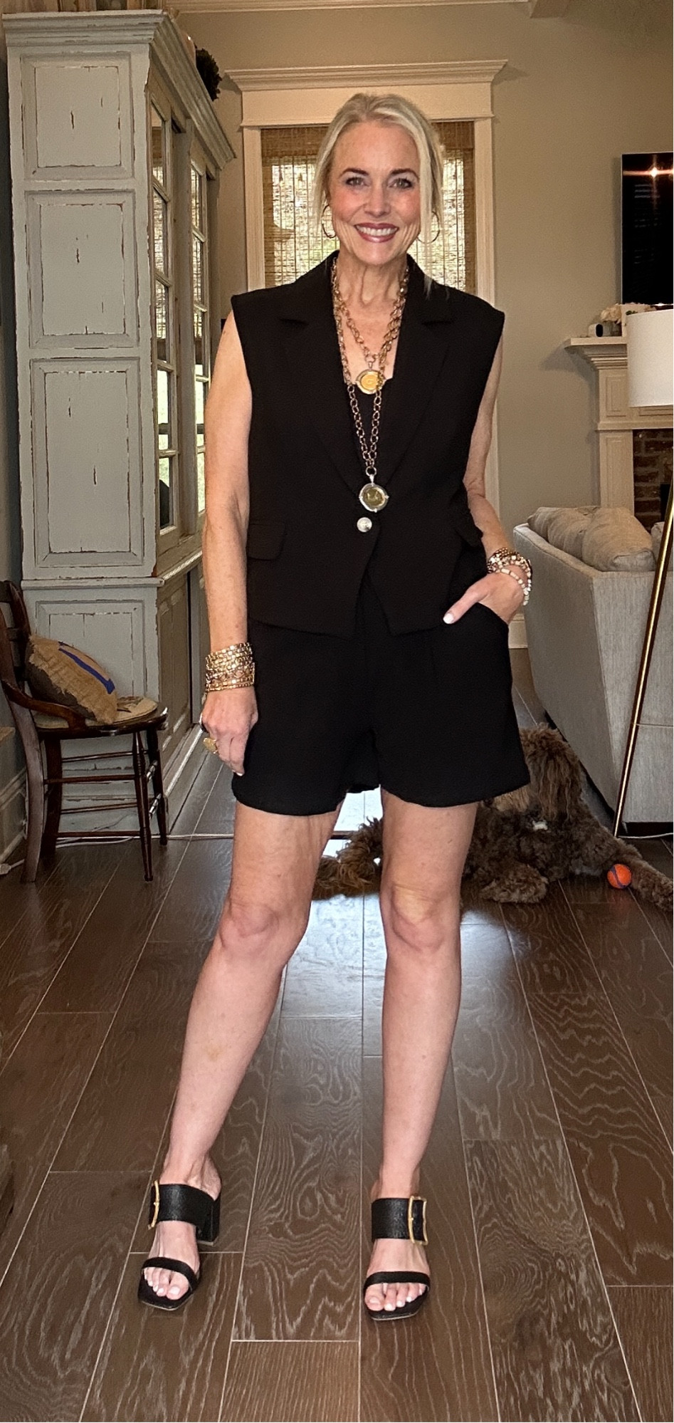 I am absolutely shocked at how well this fits and how much I like it on me. I was super hesitant because it’s not a look I’ve ever worn before. Kirundo from Amazon is one of my favorite brands, and they are killing it with the looks. The quality is great, too! Comes in XS-XXL and 6 different colors. I’m in my true size medium, and at 5’8 it isn’t too short on me! Win 🙌🏻 I have it on with a basic black tank, black woven heeled sandals from Target, Jennifer Ponson necklace and bracelet, and my everyday gold jewelry from Amazon  

#LTKsalealert #LTKover40 #LTKmidsize