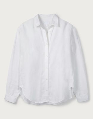 Linen Relaxed  Shirt | The White Company (UK)