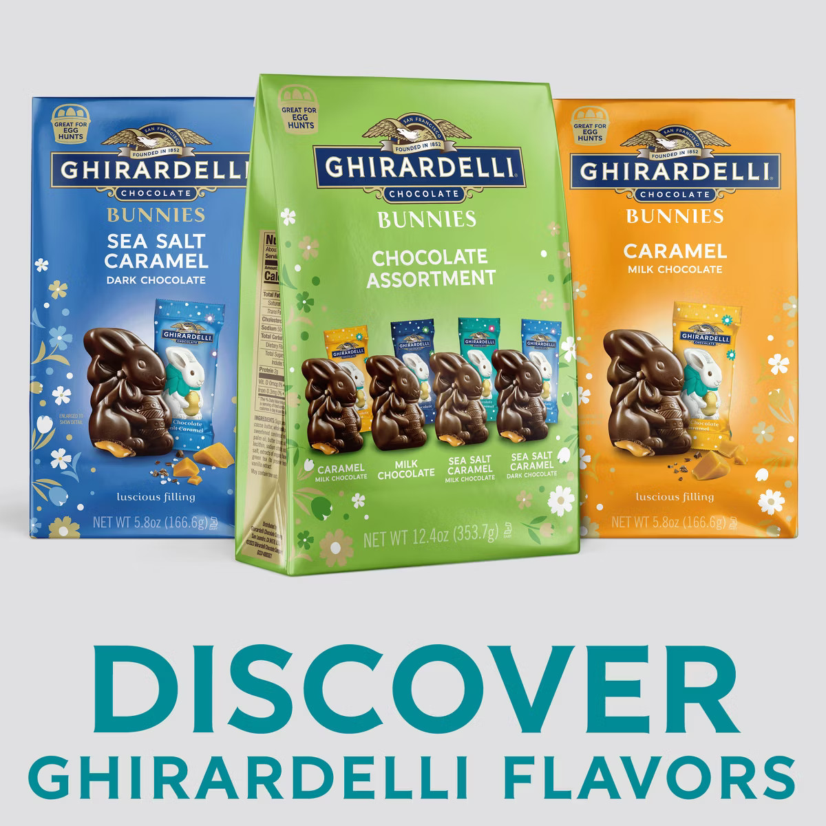 Ghirardelli Easter Assorted Bunnies Bag - 12.4oz | Target