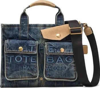 Marc Jacobs The Denim Suede Medium Cargo Tote Bag | Nordstrom | Nordstrom