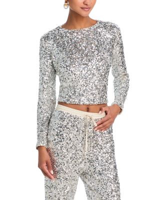 AQUASequin Long Sleeve Top - Exclusive | Bloomingdale's (US)