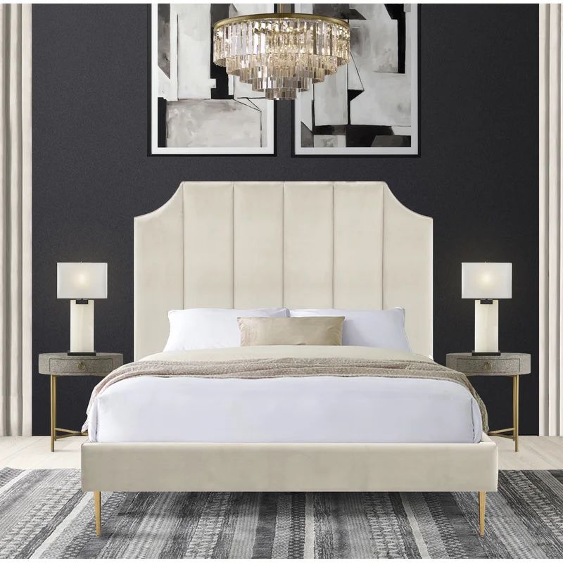 Faith-Serenity Upholstered Low Profile Platform Bed | Wayfair North America