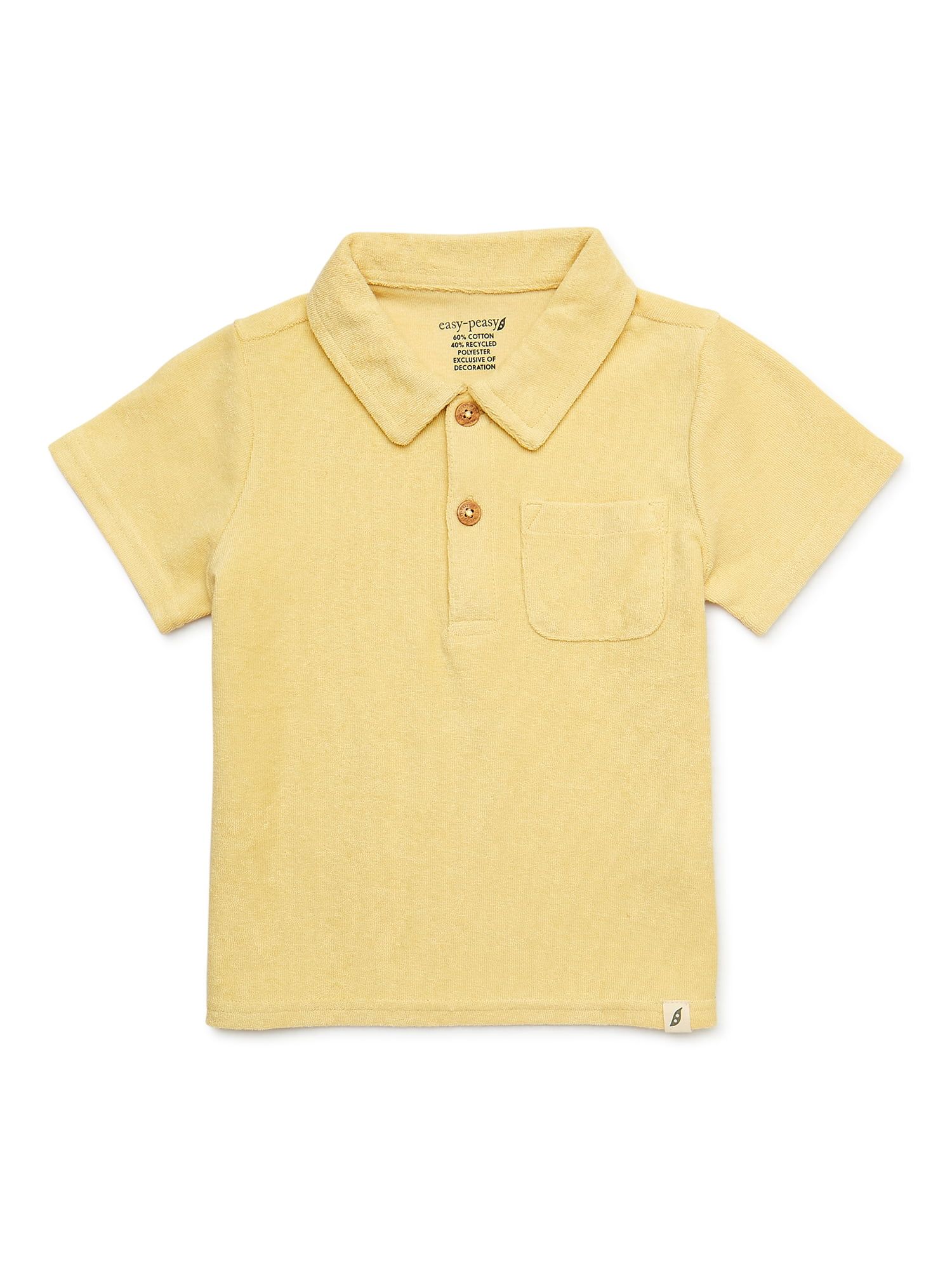 easy-peasy Toddler Boy Terry Short Sleeve Polo, Sizes 12M-5T | Walmart (US)
