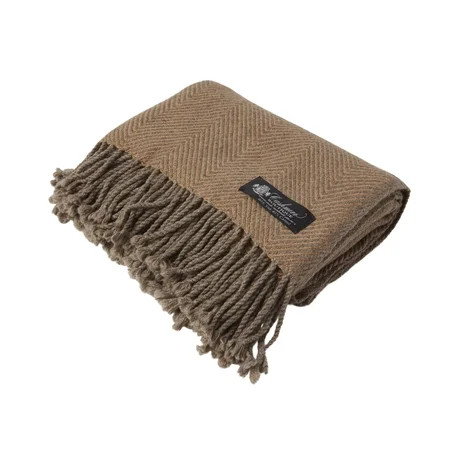 Cashmere Boutique: Yak Cashmere and Camel Wool Throw Blanket (Color: Camel Brown Size: 50 x 70 ) | Walmart (US)
