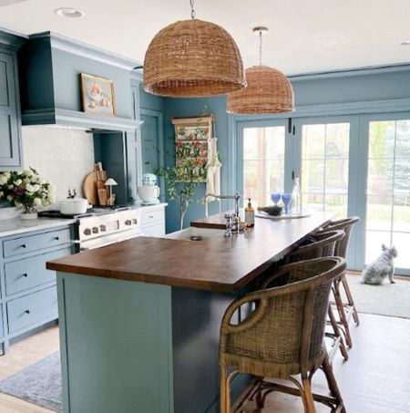 A snapshot of our spring kitchen! These stools from Wayfair are just too fun and they go perfectly with our wicker pendants!

#LTKSpringSale 


#LTKSeasonal #LTKhome