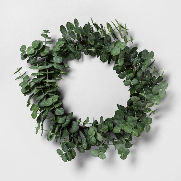 Target/Home/Home Decor/Artificial Flowers & Plants/Indoor Plants‎Faux Eucalyptus Wreath - Heart... | Target