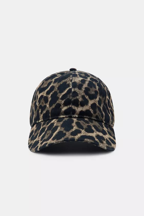 ANIMAL PRINT TWILL CAP | Zara US