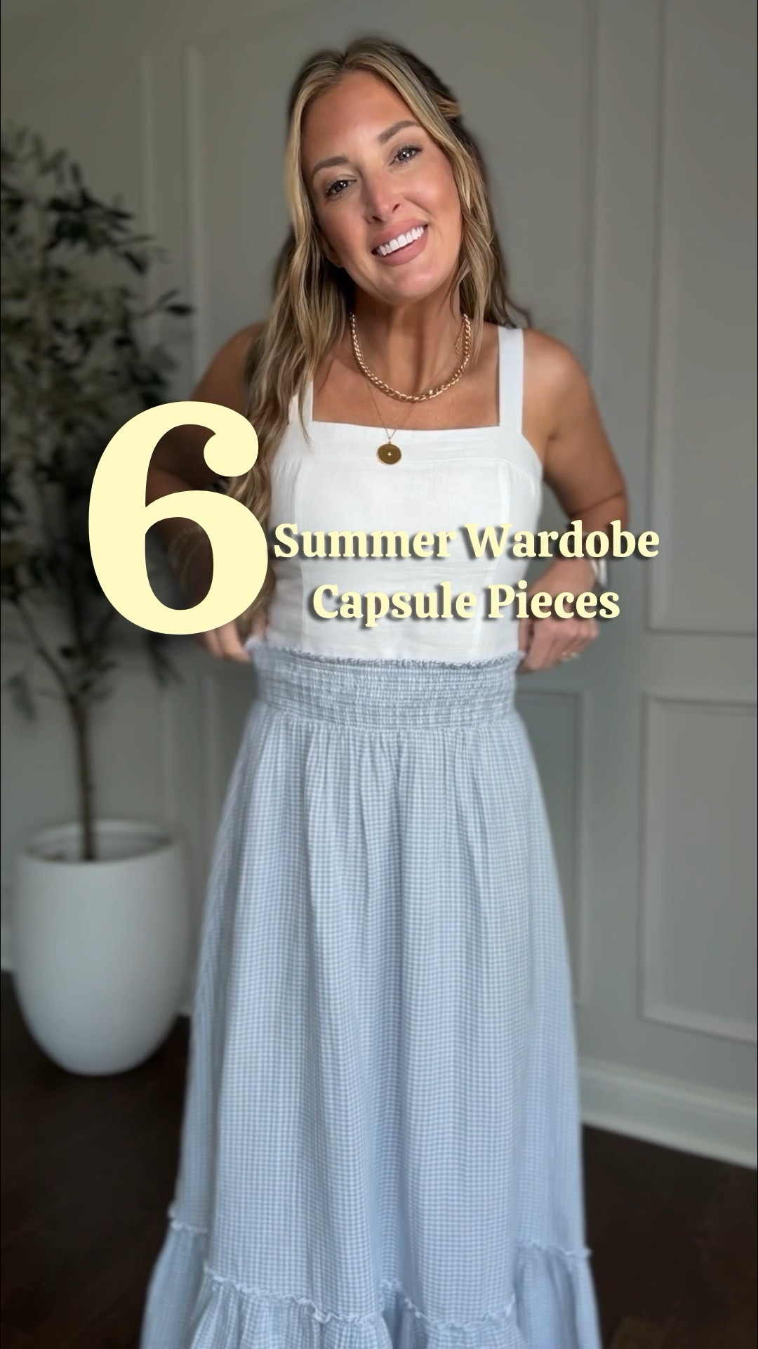 6 summer capsule wardrobe pieces all from @Quince ! These are lightweight fabrics, timeless pieces that you’ll wear five summers from now! Mix and match for several easy and cute summer outfit ideas! 
#liketkit #QuincePartner