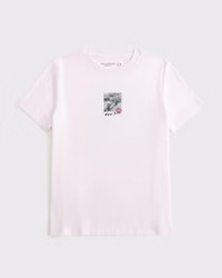 girls oversized imagery graphic tee | girls tops | Abercrombie.com | Abercrombie & Fitch (US)