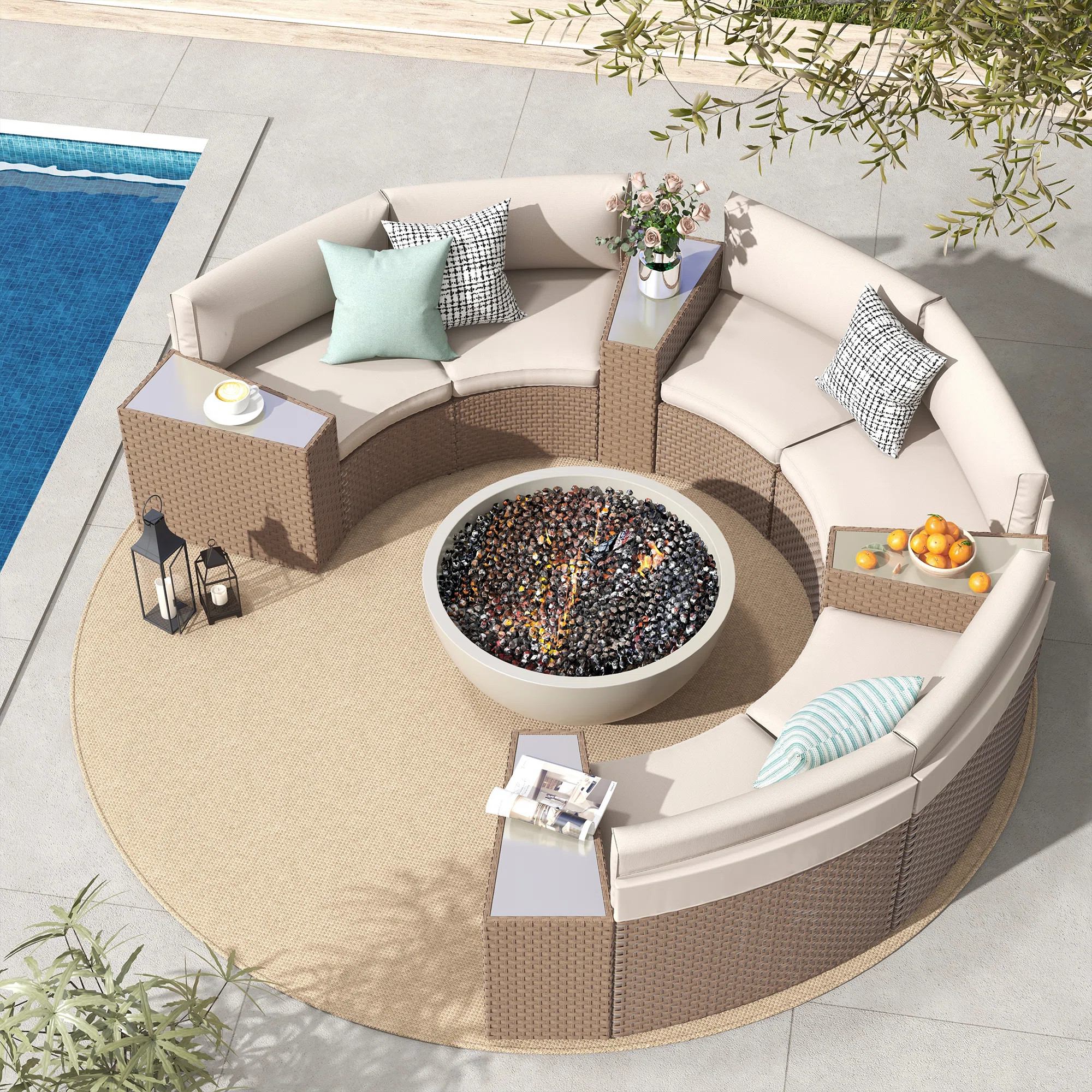 6 - Person Seating Group With Cushions | Wayfair North America