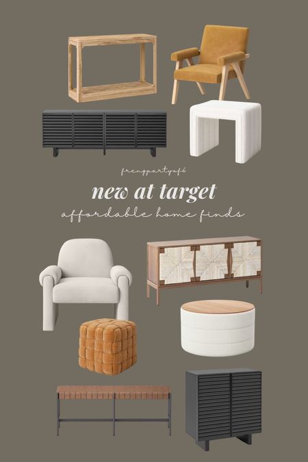 New Target finds! The cutest console tables, cabinet, and ottomans!

#LTKhome #LTKstyletip
