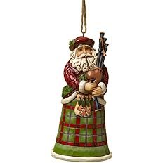 Jim Shore Heartwood Creek Scottish Santa Stone Resin Hanging Ornament, 4.75”, Christmas | Amazon (US)
