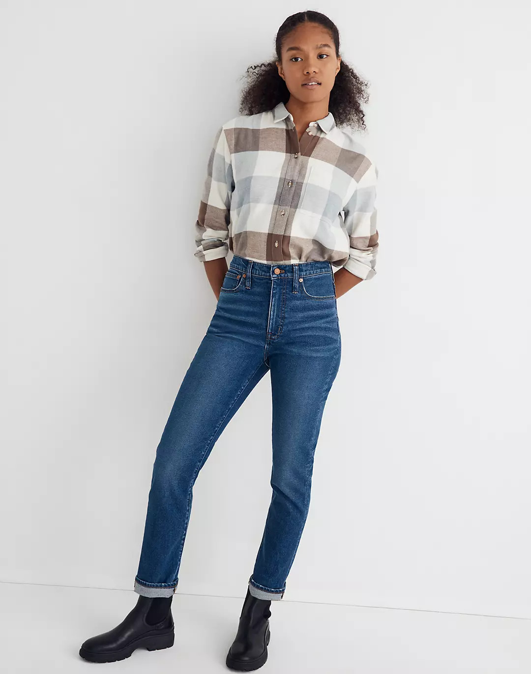 The High-Rise Slim Boyjean in Twyford Wash | Madewell