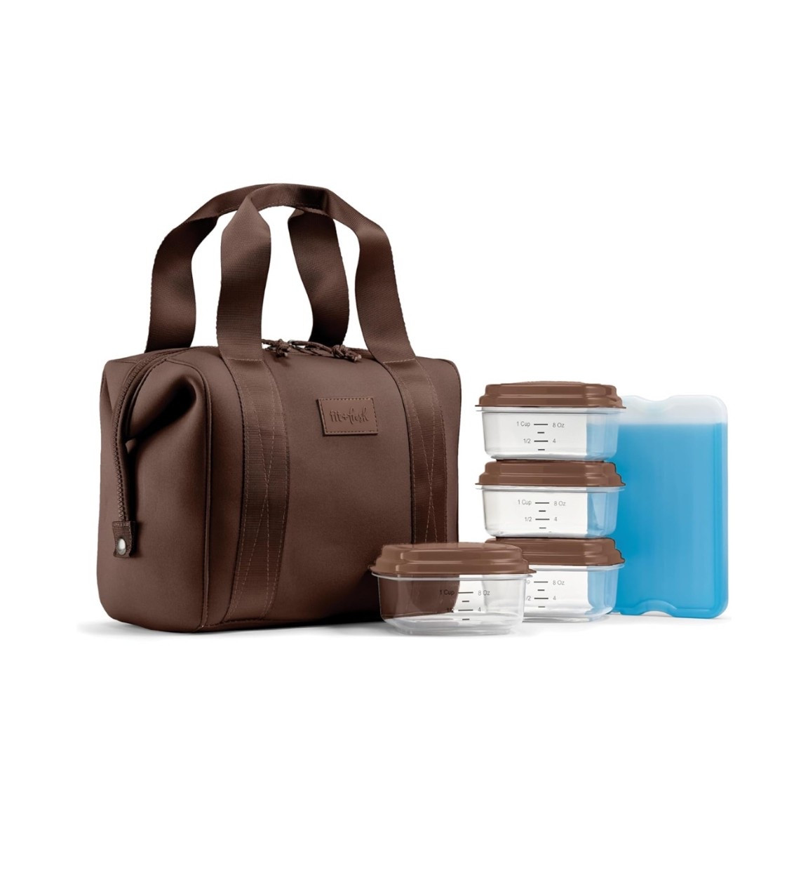 Bought this cute little lunch box in chocolate (duh). Fits 2 normal sized Tupperware, but comes with 4 small Tupperware & an ice pack 💼 

#LTKWorkwear #LTKGiftGuide #LTKTravel
