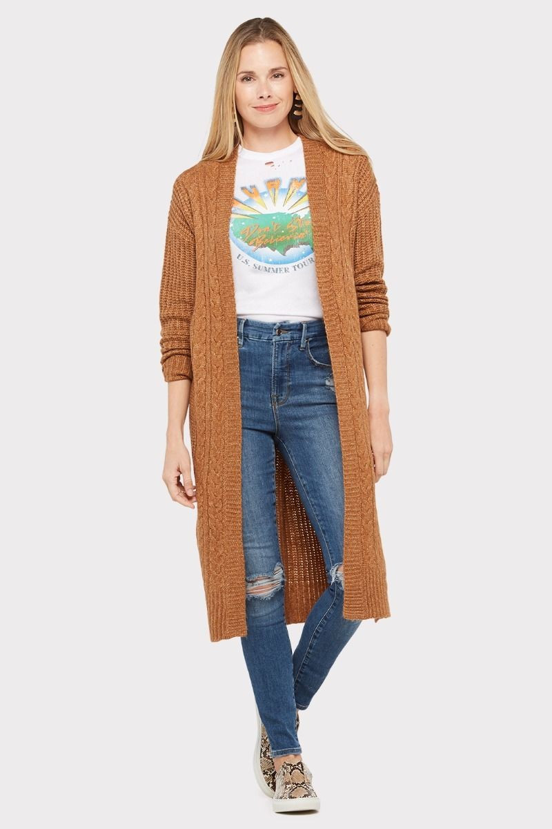 Rory Cabled Cardigan | Evereve