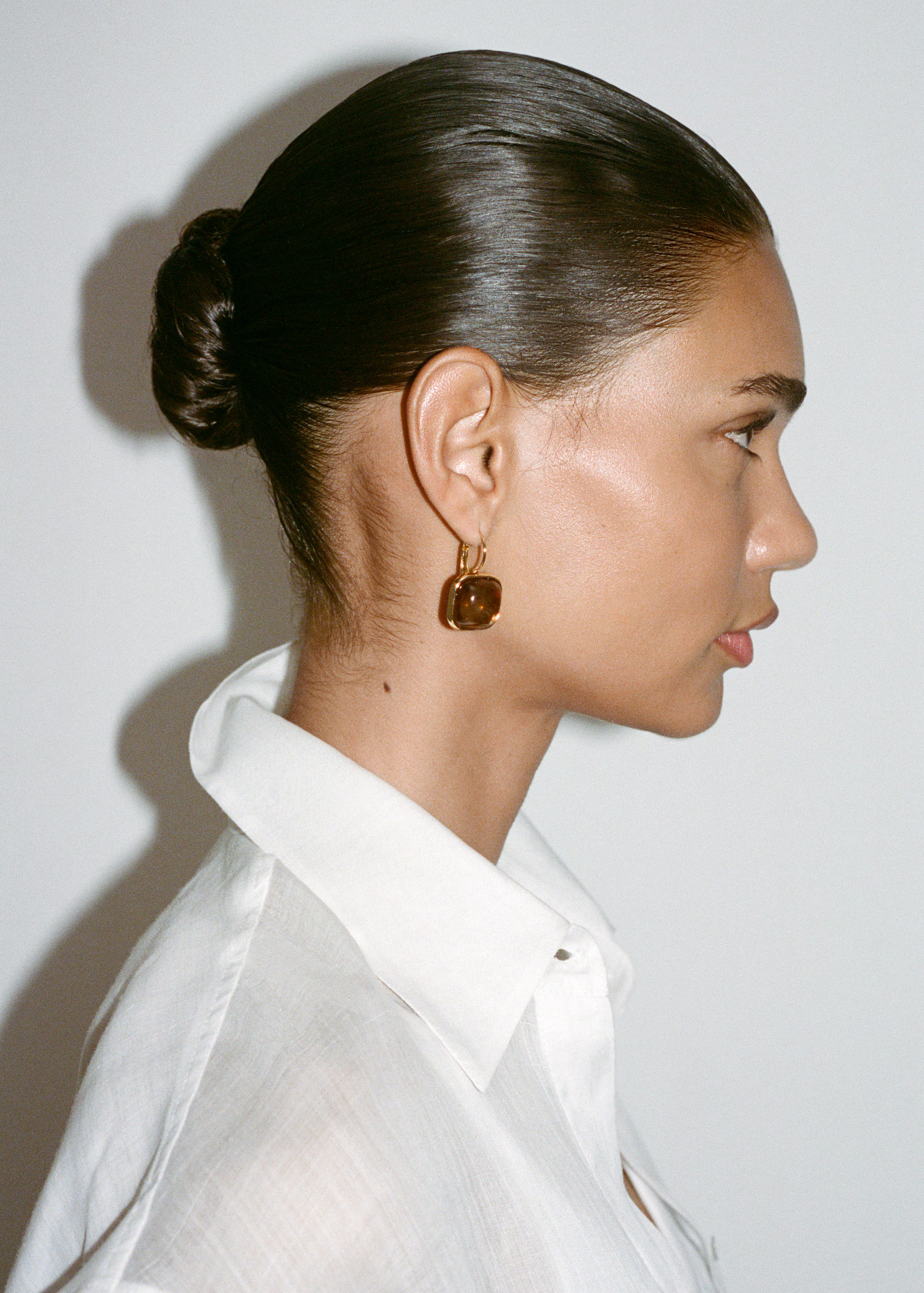 Square resin earrings | Mango (US/MX/AU)