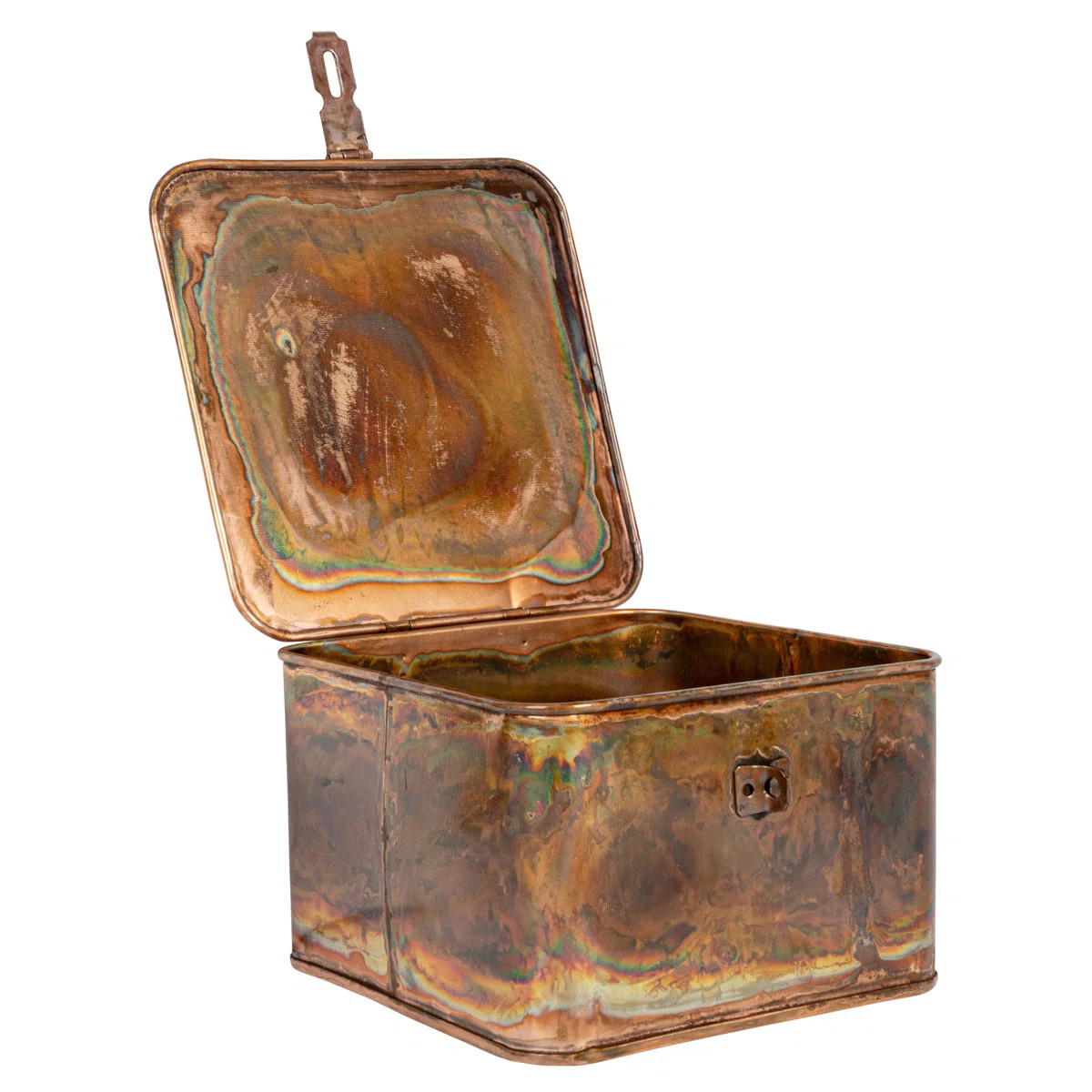 Lesli Square Decorative Metal Boxes with Lid | Wayfair North America