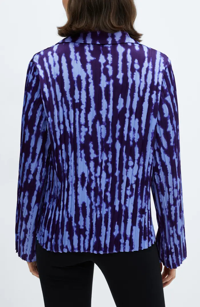 Floral Plissé Button-Up Shirt | Nordstrom