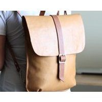Camel beige leather backpack bag, crossbody bag purse, convertible backpack, beige bag convertible camel tan leather backpack women | Etsy (US)