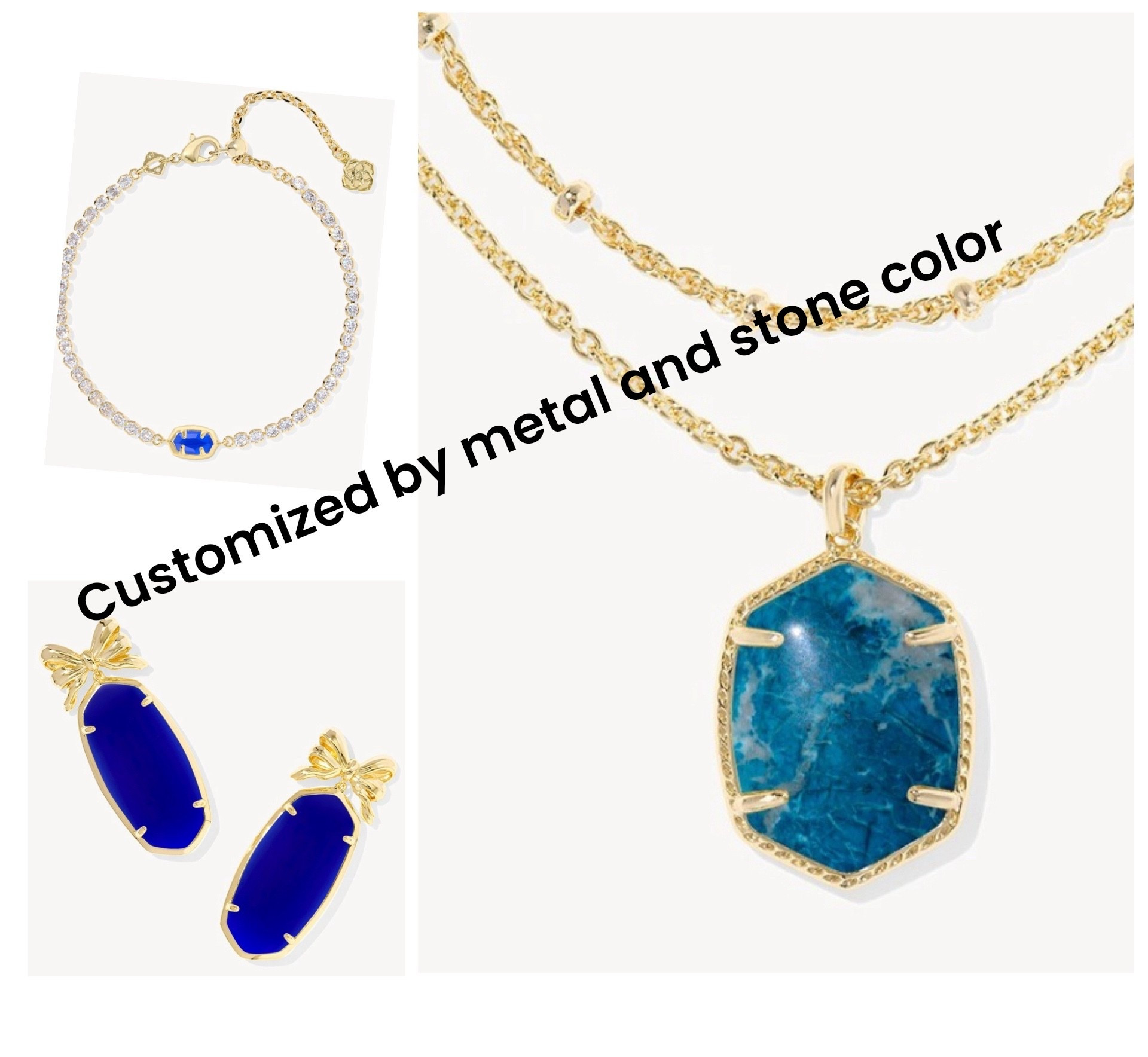 Customize your jewelry by metal and stone color. 

#LTKGiftGuide #LTKFindsUnder100 #LTKWedding