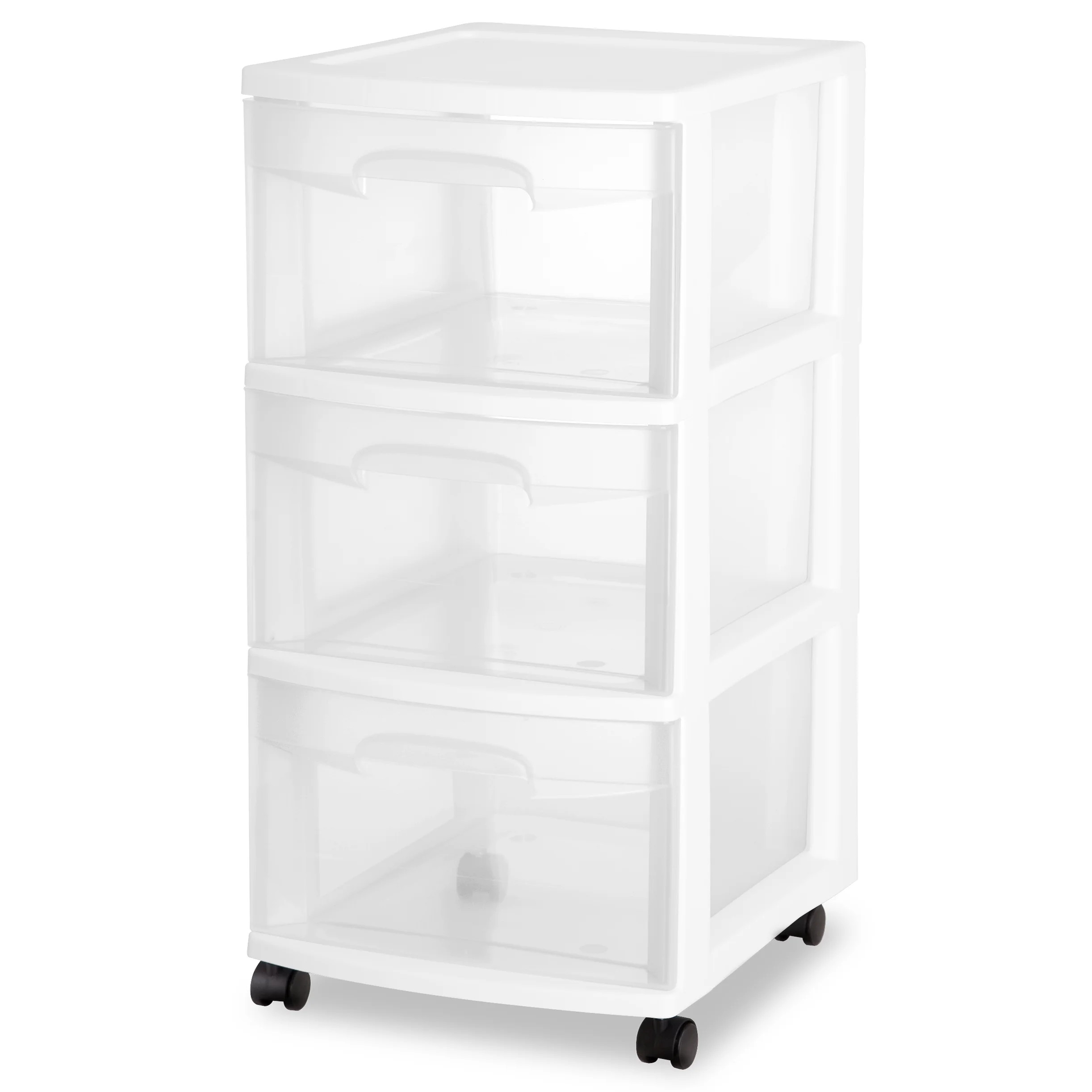 Sterilite 3 Drawer Cart, White - Walmart.com | Walmart (US)