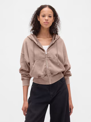 VintageSoft Full-Zip Wedge Hoodie | Gap (US)