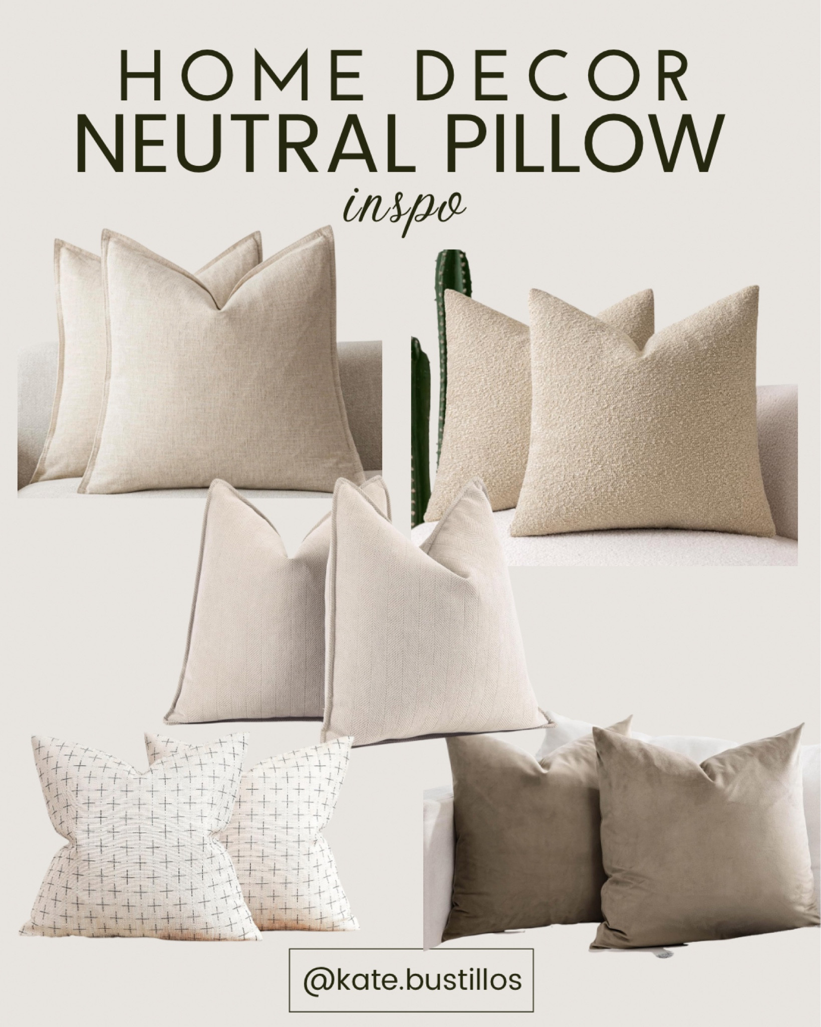 Neutral throw pillows perfect for any space 🤎🤍

#LTKHome #LTKFindsUnder50 #LTKSaleAlert
