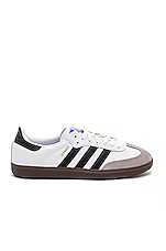 adidas Originals Samba in White, Black, & Clear Granite from Revolve.com | Revolve Clothing (Global)