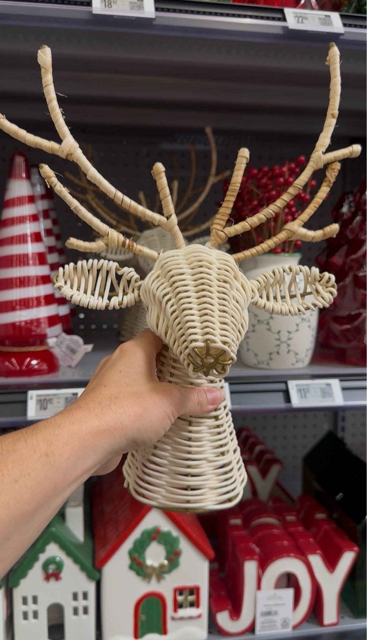 Woven reindeer 
Walmart Christmas decor 2026

#LTKSeasonal #LTKHome #LTKSaleAlert